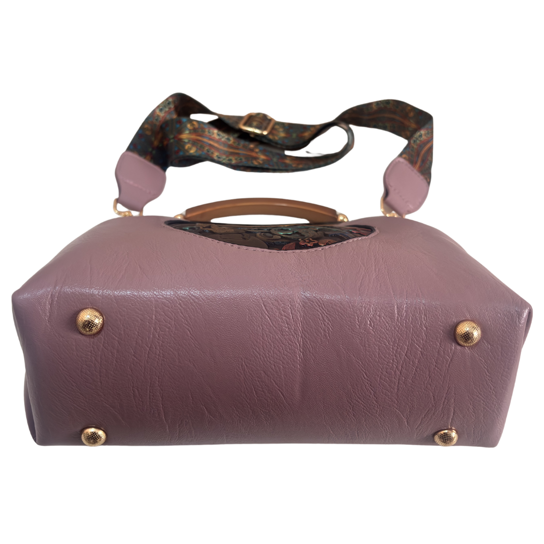 Metal Elephant Satchel Bag for Women | Handcrafted Sling Handbag with Top Handle | Ethnic & Festive | The House of RajPadmini