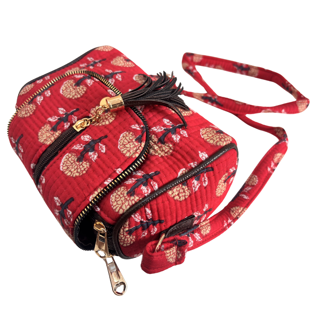 RajPadmini Handcrafted Quilted Cotton Sling Bag