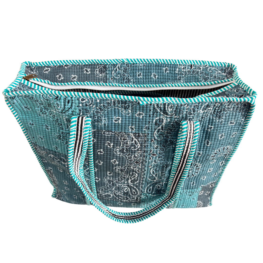 The Bazaar Bhoot Edition:- Premium Cotton Quilted Shopping Tote Bag