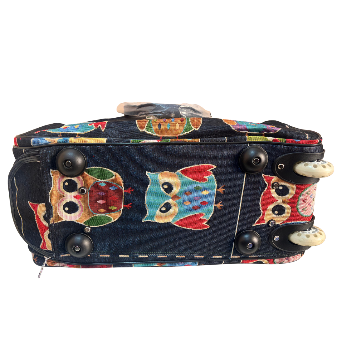 The House of RajPadmini Road Warrior Edition:- Waterproof Elephant Print Wheeled Travel Duffle Trolley Bag