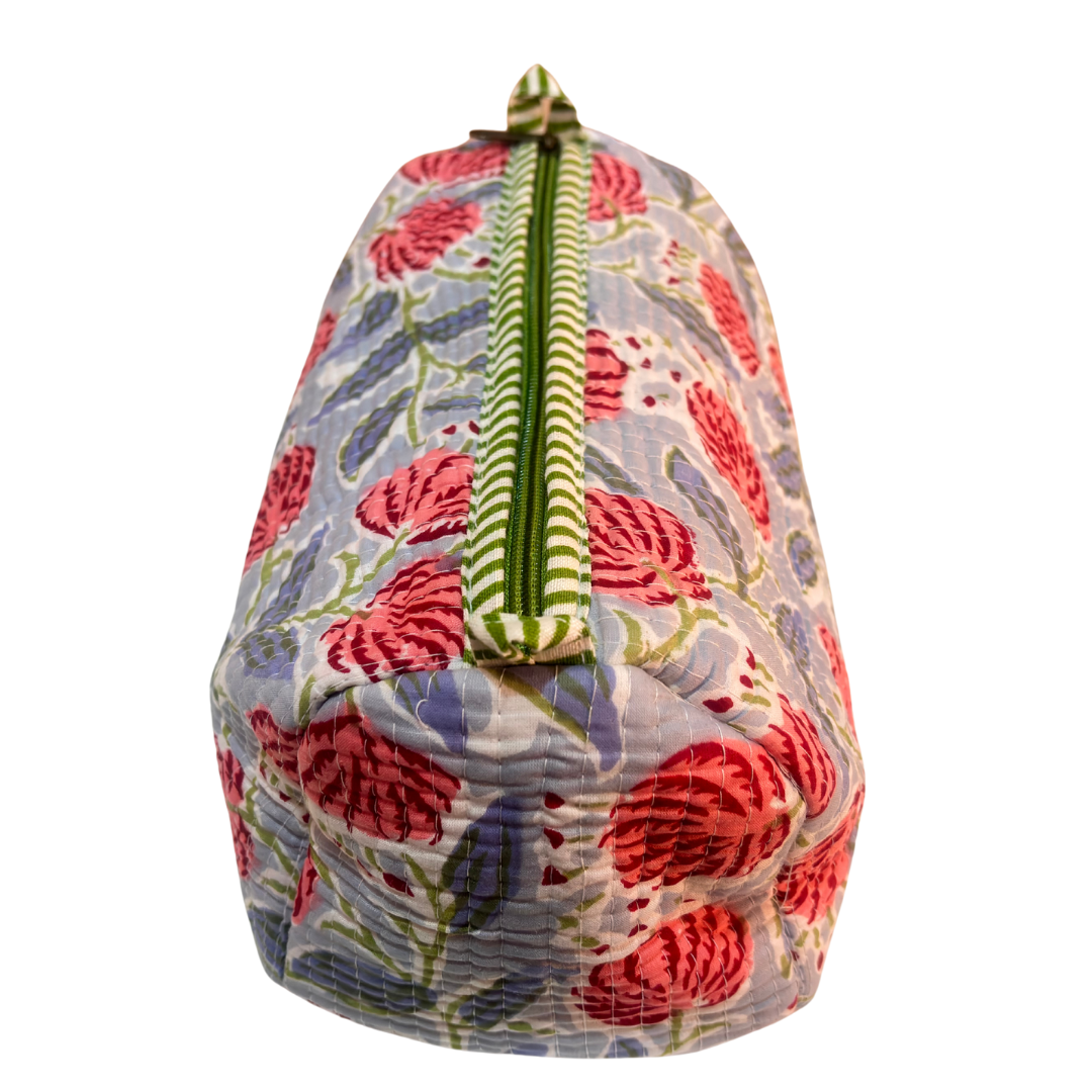 4-in-1 Festive Gifting COMBO : Premium Quilted Tote Bag + 3 Waterproof Pouches = Your Complete Organization Solution!