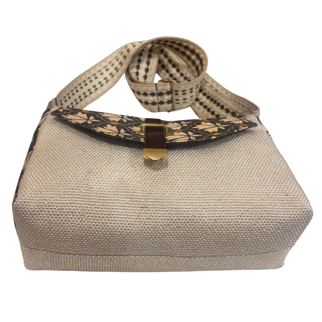 The House of RajPadmini Phulkari Haveli Edition | Heritage Floral Patchwork Sling Bag with Double Partition