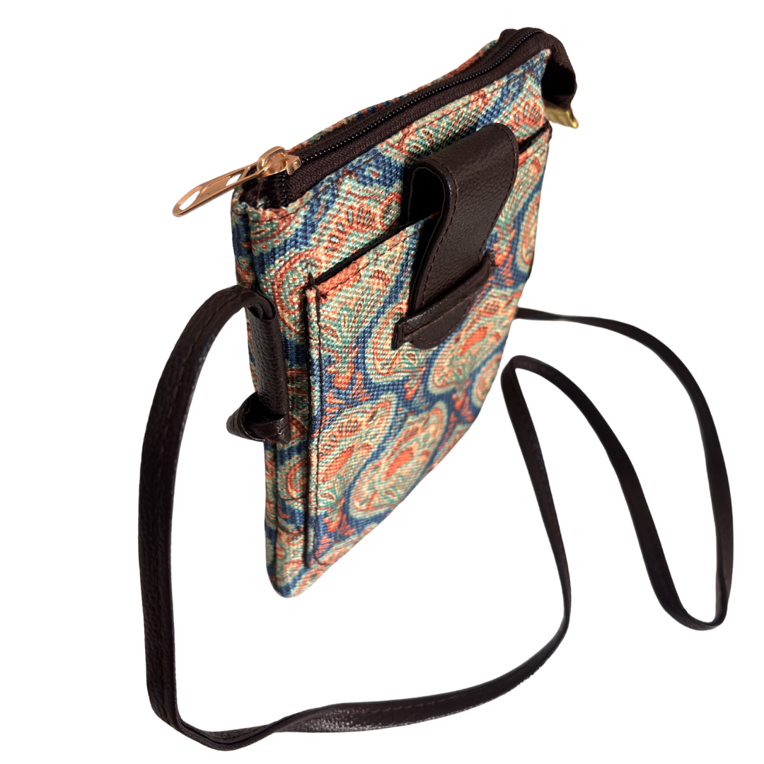 Mobile Sling Bag for Women | Printed Crossbody Phone Bag for Travel & Daily Use | The House of RajPadmini