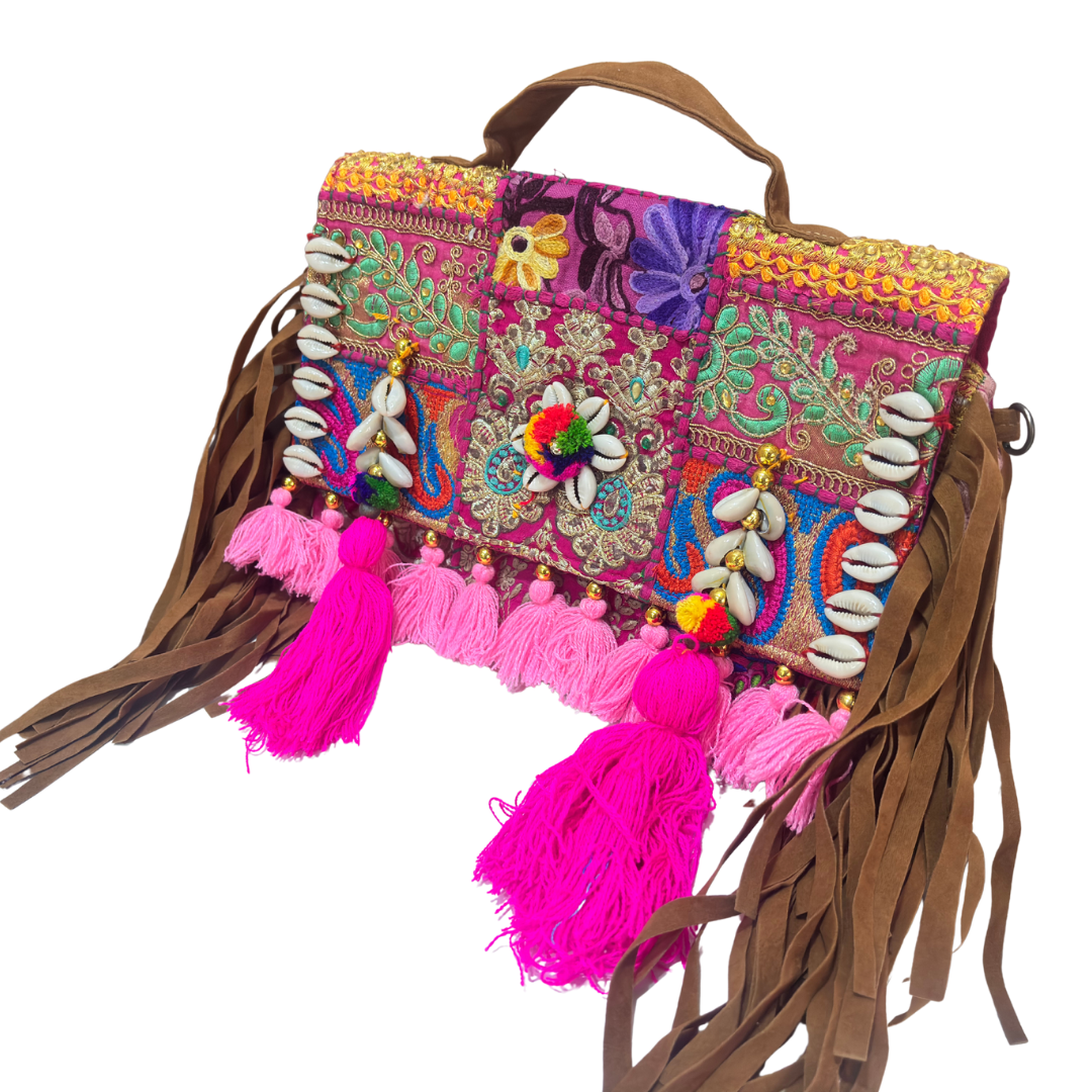 The House of RajPadmini Handmade Banjara Crossbody Bag