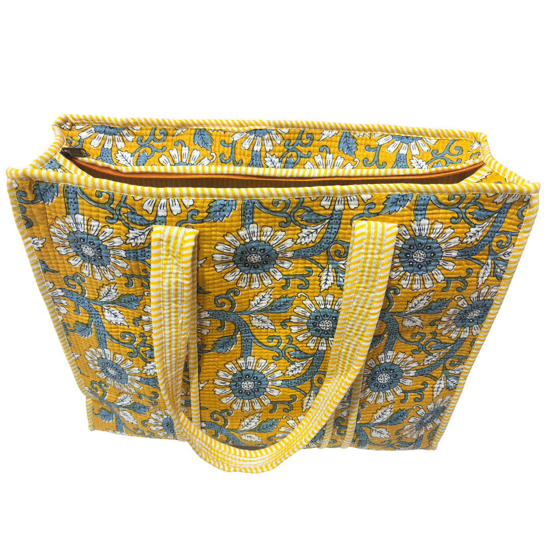The Bazaar Bhoot Edition:- Premium Cotton Quilted Shopping Tote Bag