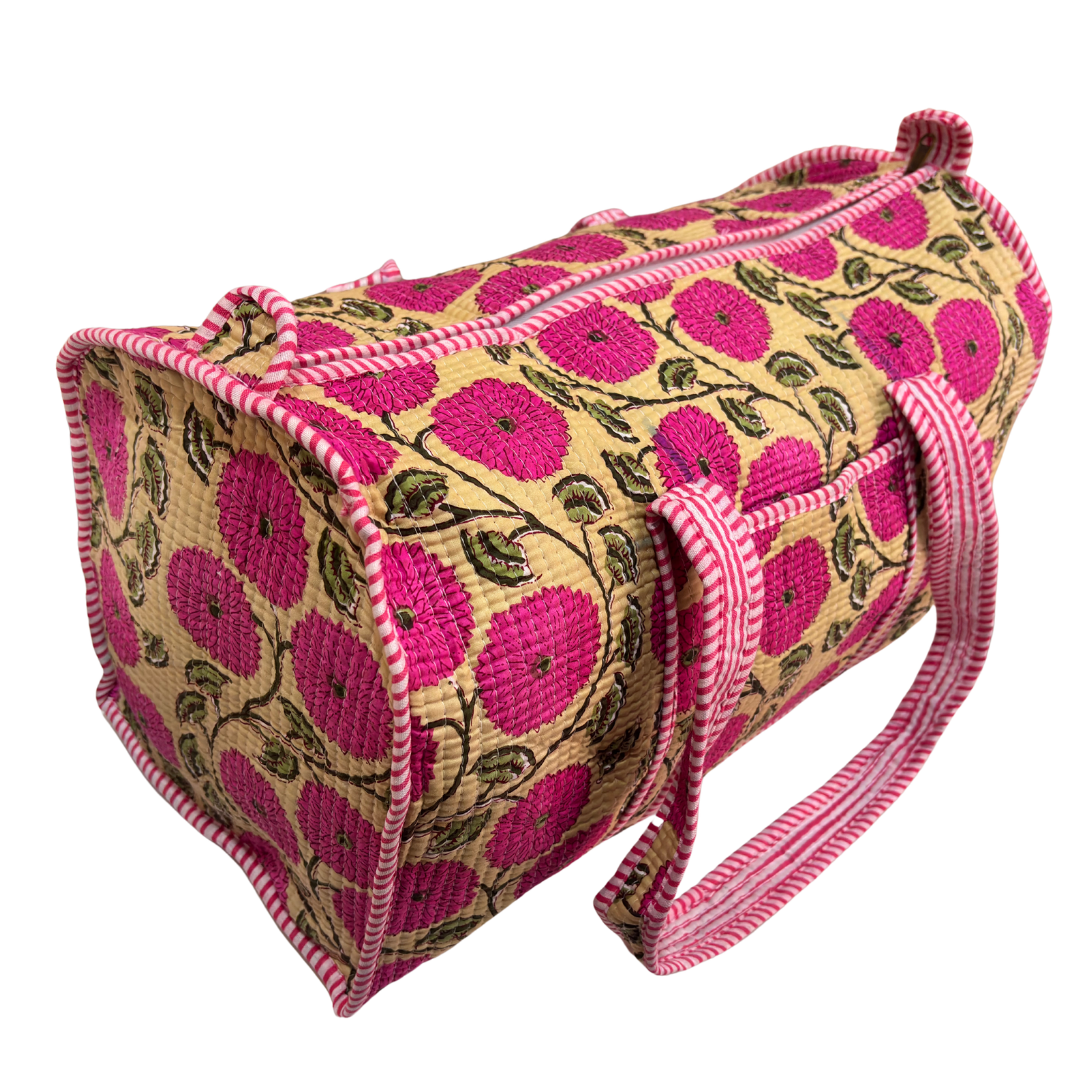 The Pushkar Balloon Quilted Heritage Duffle - Travel Ready Collection