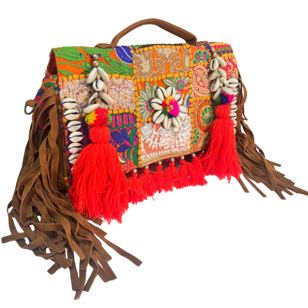 The House of RajPadmini Handmade Banjara Crossbody Bag