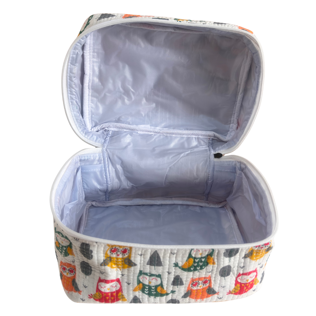 The House of RajPadmini Quilted Cotton Cosmetic Case