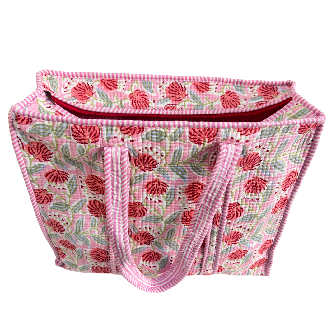 The Bazaar Bhoot Edition:- Premium Cotton Quilted Shopping Tote Bag