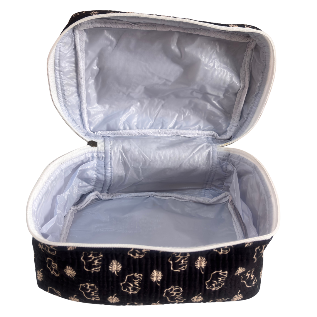 The House of RajPadmini Quilted Cotton Cosmetic Case