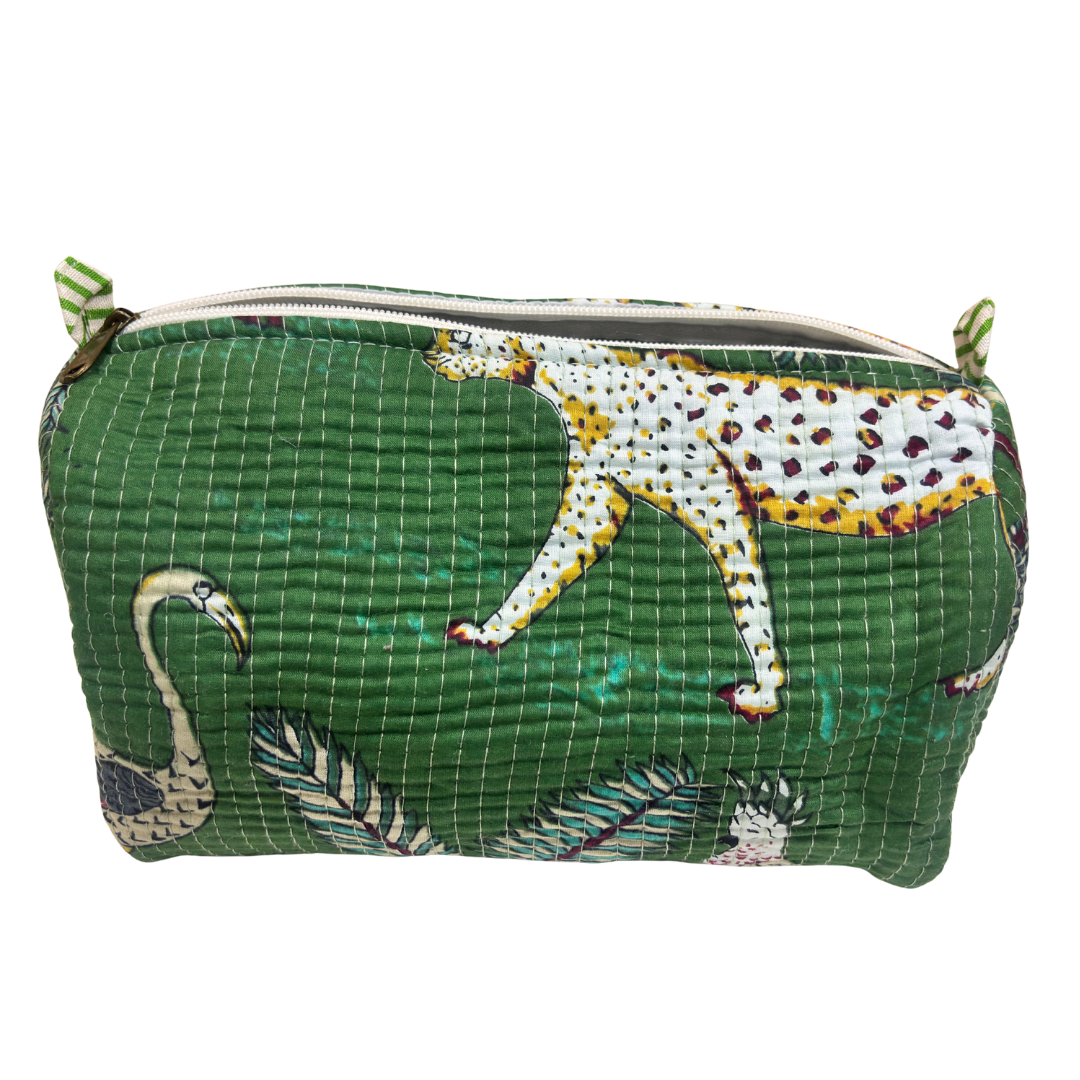 The Alfred Edition Multipurpose Travel Organizers:- Premium Handcrafted Waterproof Quilted Cotton Beauty/Travel Organizer Bag for Men & Women