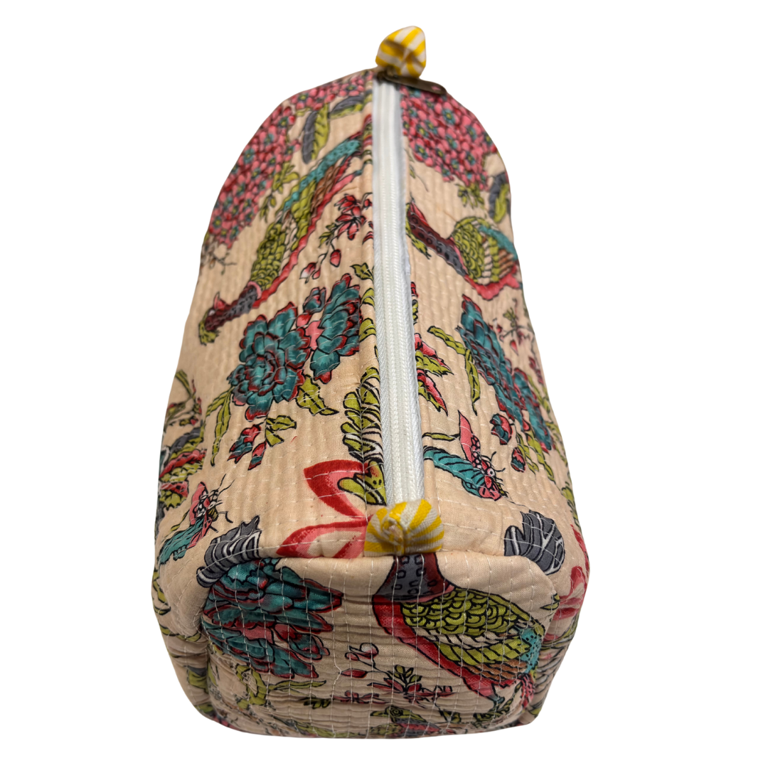 4-in-1 Festive Gifting COMBO : Premium Quilted Tote Bag + 3 Waterproof Pouches = Your Complete Organization Solution!