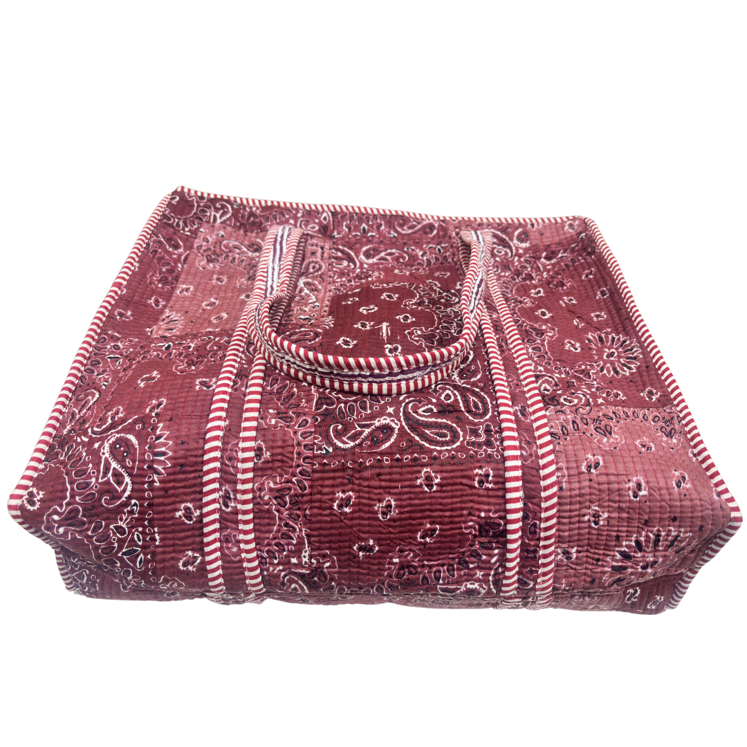 The Bazaar Bhoot Edition:- Premium Cotton Quilted Shopping Tote Bag