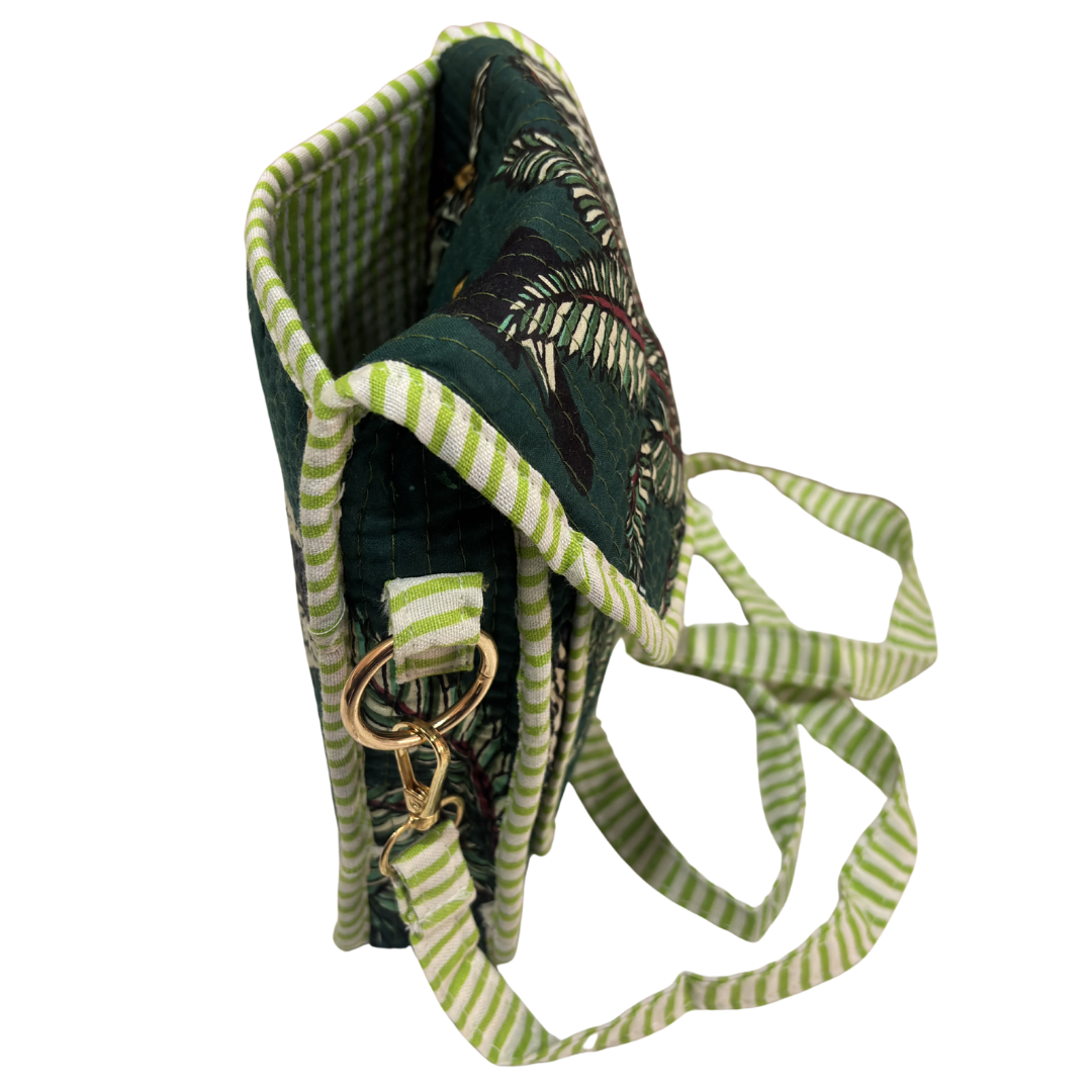 Quilted Cotton Mobile Sling Bag | The House of RajPadmini