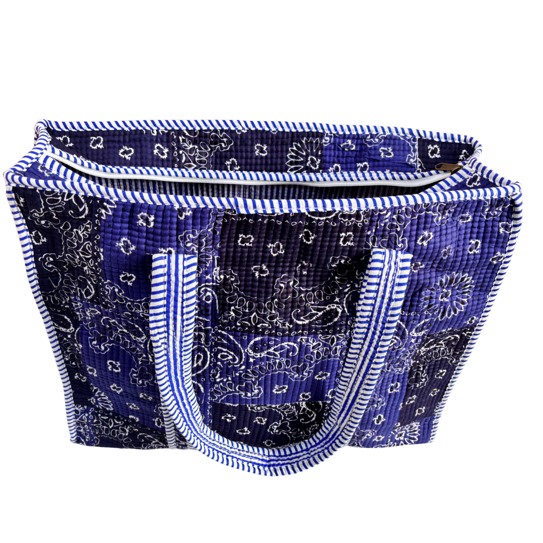 The Bazaar Bhoot Edition:- Premium Cotton Quilted Shopping Tote Bag