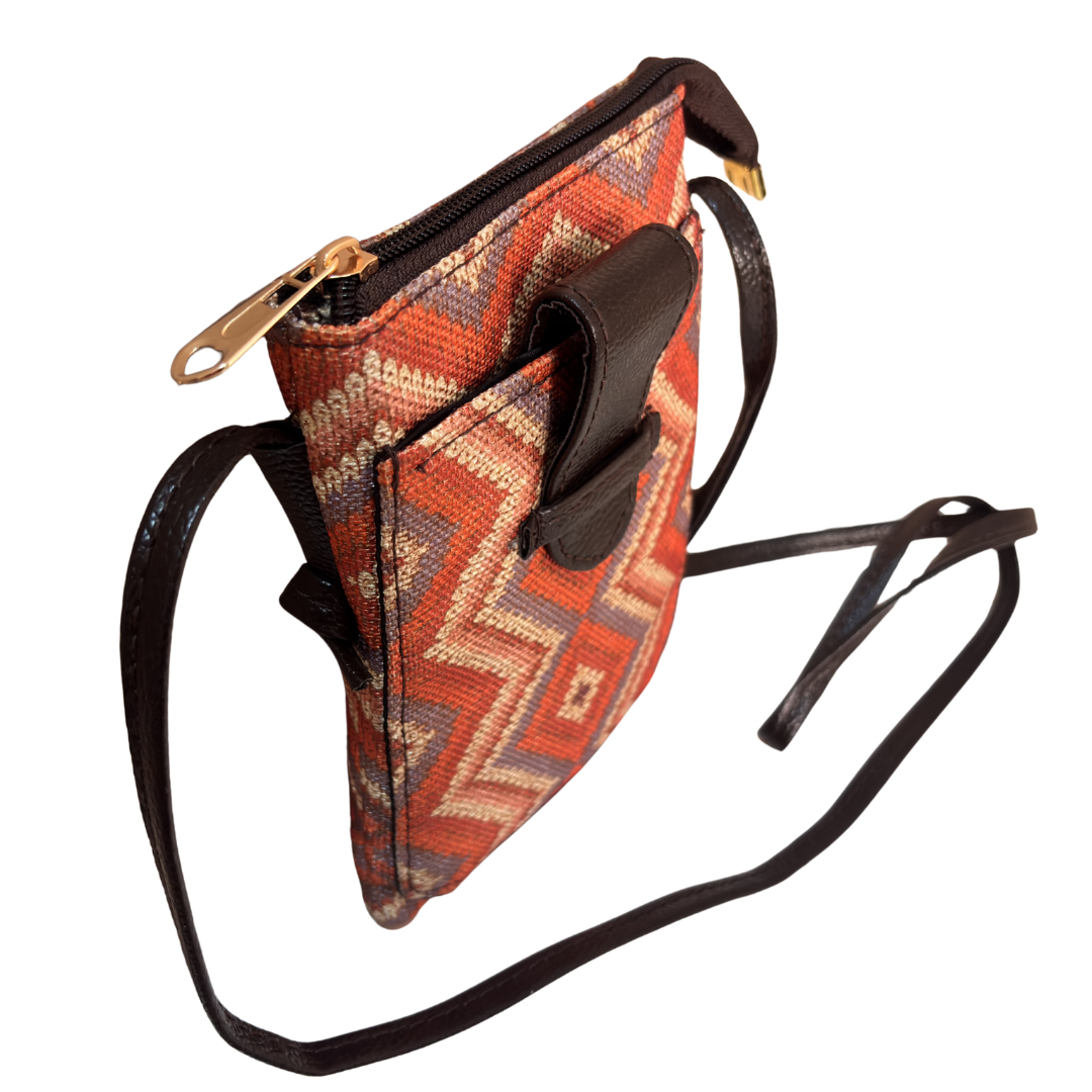 Mobile Sling Bag for Women | Printed Crossbody Phone Bag for Travel & Daily Use | The House of RajPadmini