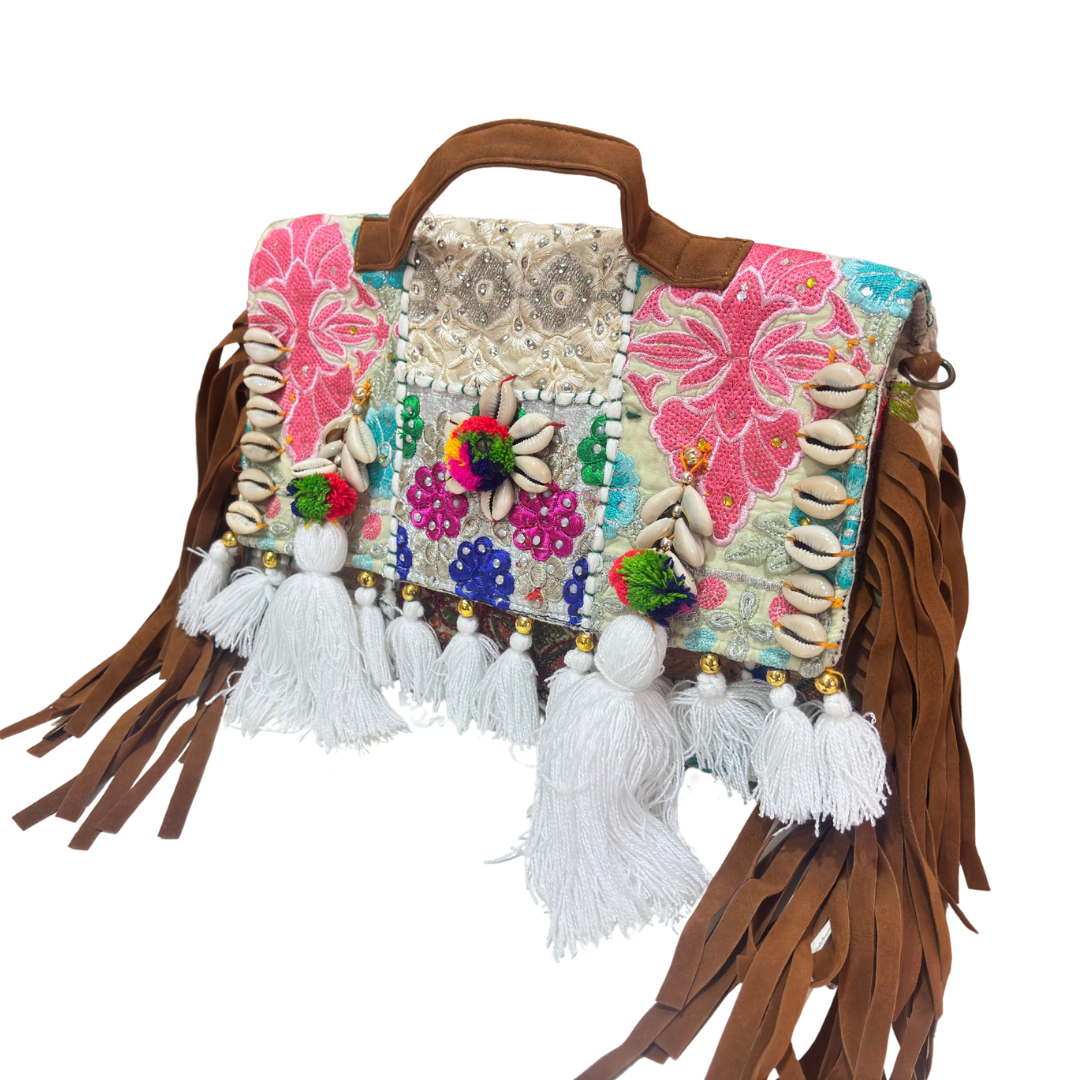The House of RajPadmini Handmade Banjara Crossbody Bag