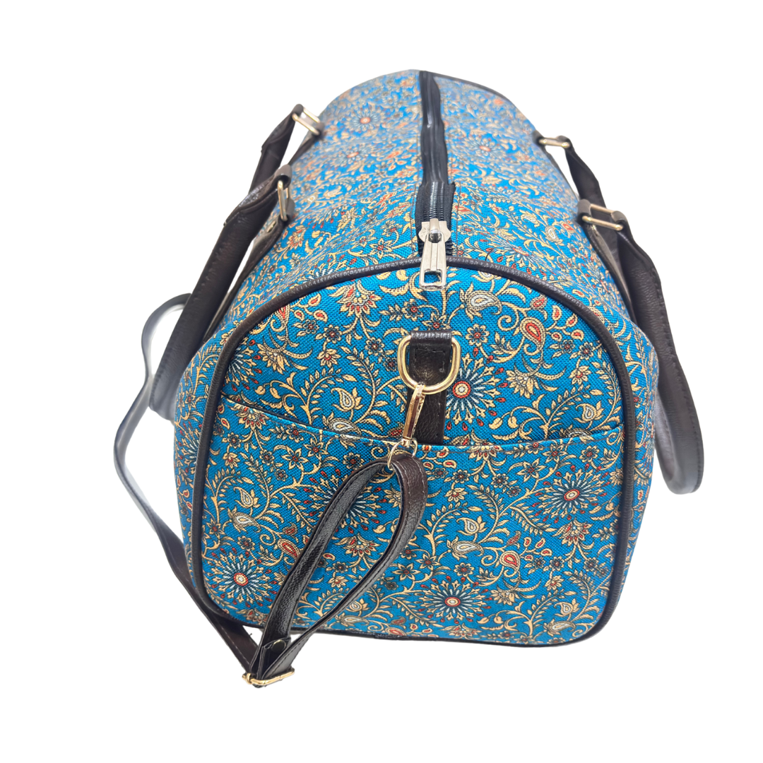 The Maharani Voyager Duffle Bag - Azure Dreams Collection