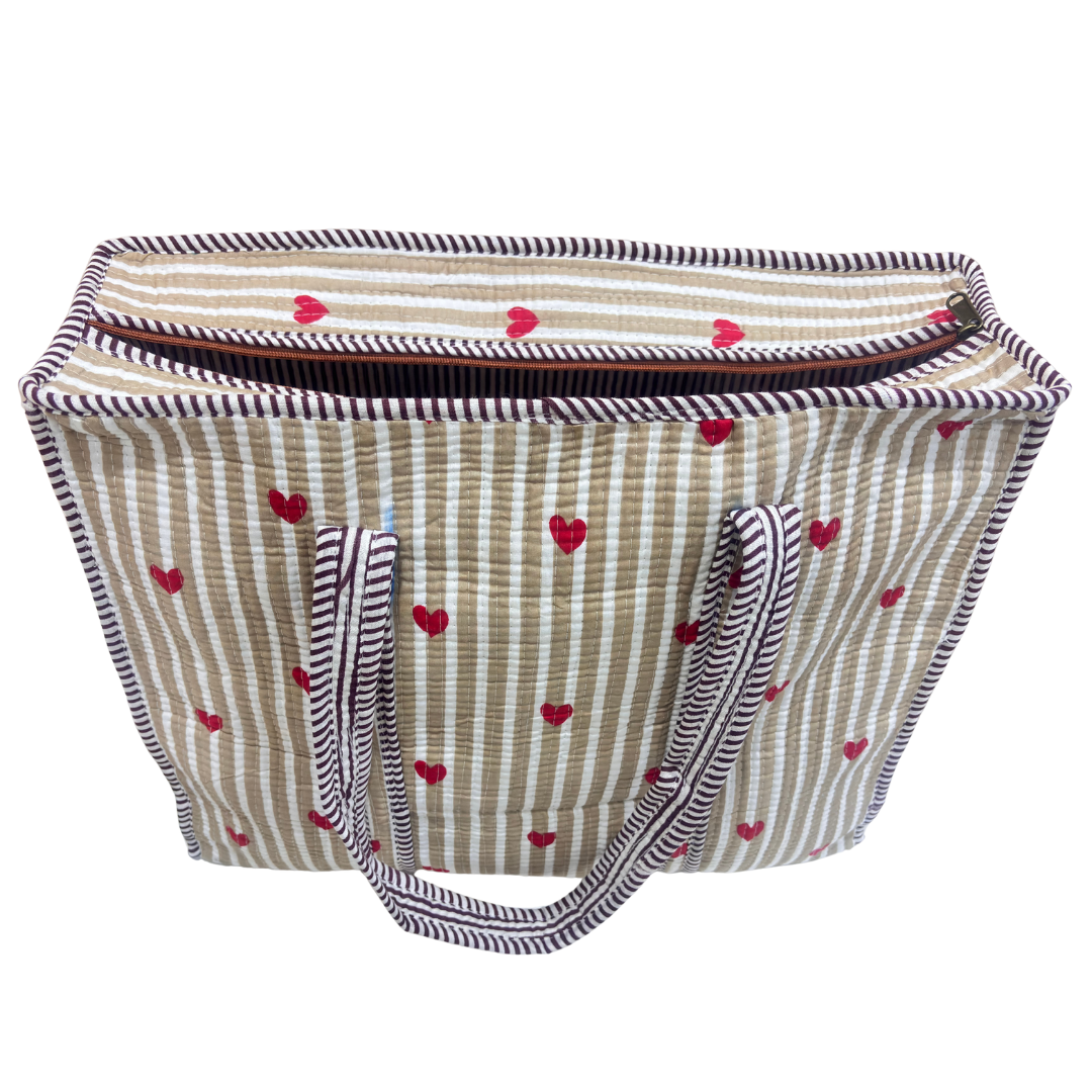 The Bazaar Bhoot Edition:- Premium Cotton Quilted Shopping Tote Bag