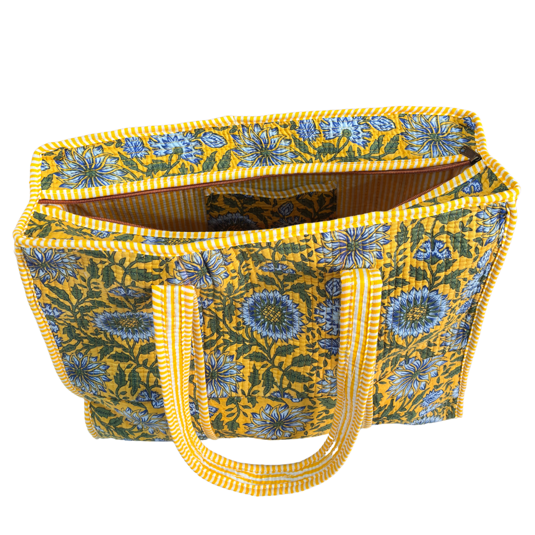 The Bazaar Bhoot Edition:- Premium Cotton Quilted Shopping Tote Bag