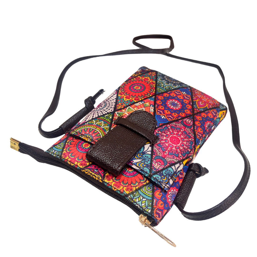 The DoorSanchaar Edition:- Women's Printed Mobile Sling Bag