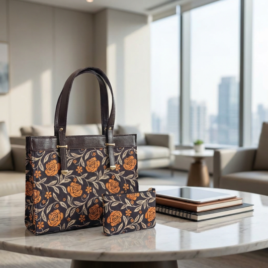 The Royal Rajwada Edition:- Women's Multicolor Handbag convertible Sling with complimentary Pouch