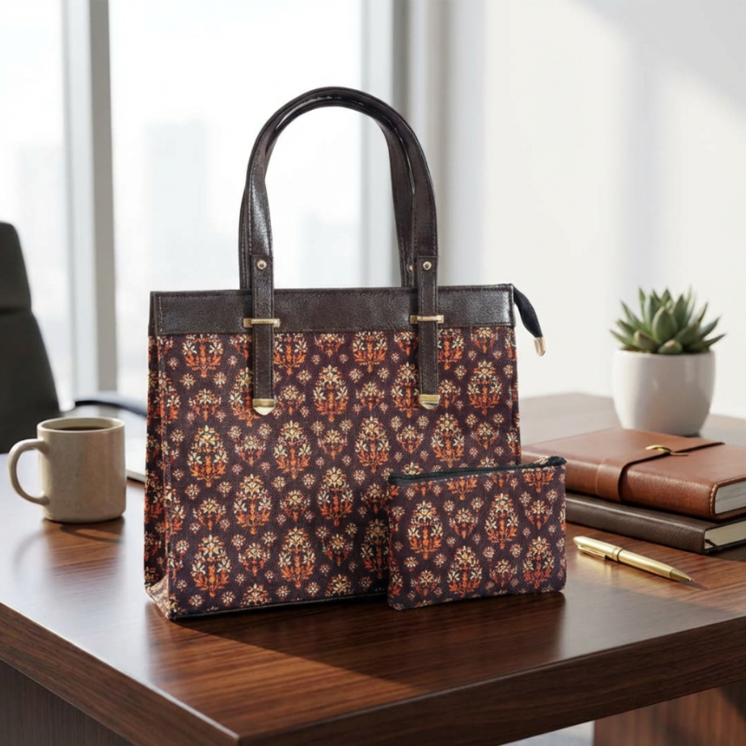 The Royal Rajwada Edition:- Women's Multicolor Handbag convertible Sling with complimentary Pouch