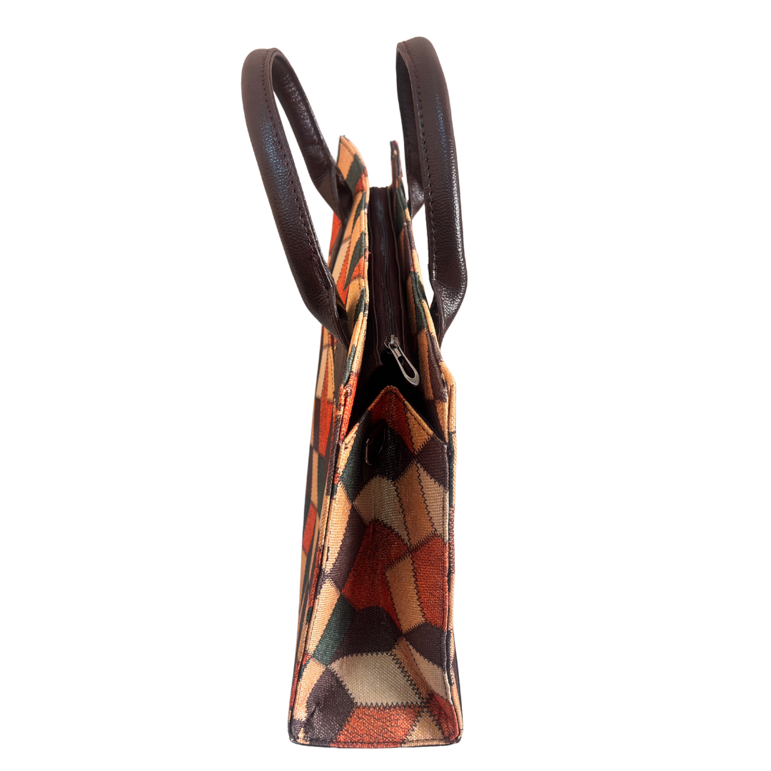 The House of RajPadmini Printed Tote Bag Set with Complementary Pouch