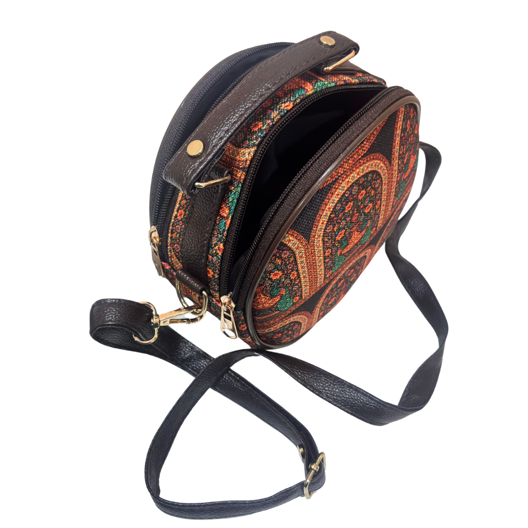 The House of RajPadmini Round Crossbody Sling Bag