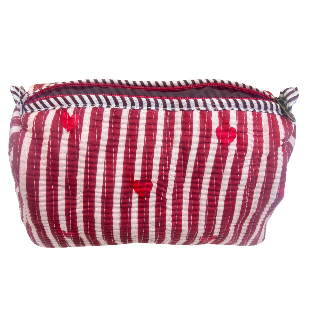 The Alfred Edition Travel Accessory:- Premium Handcrafted Waterproof Quilted Cotton Beauty/Travel Organizer Bag for Men & Women