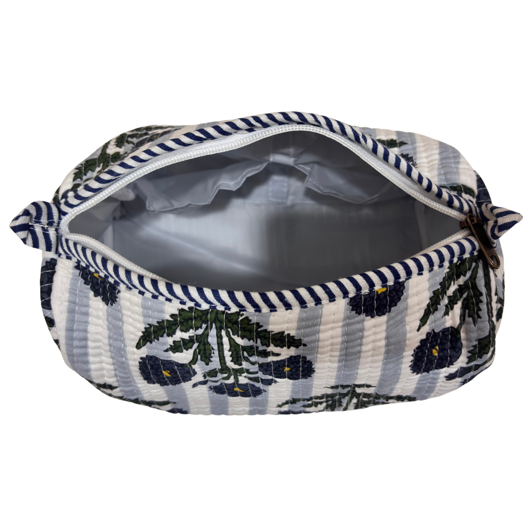 4-in-1 Festive Gifting COMBO : Premium Quilted Tote Bag + 3 Waterproof Pouches = Your Complete Organization Solution!