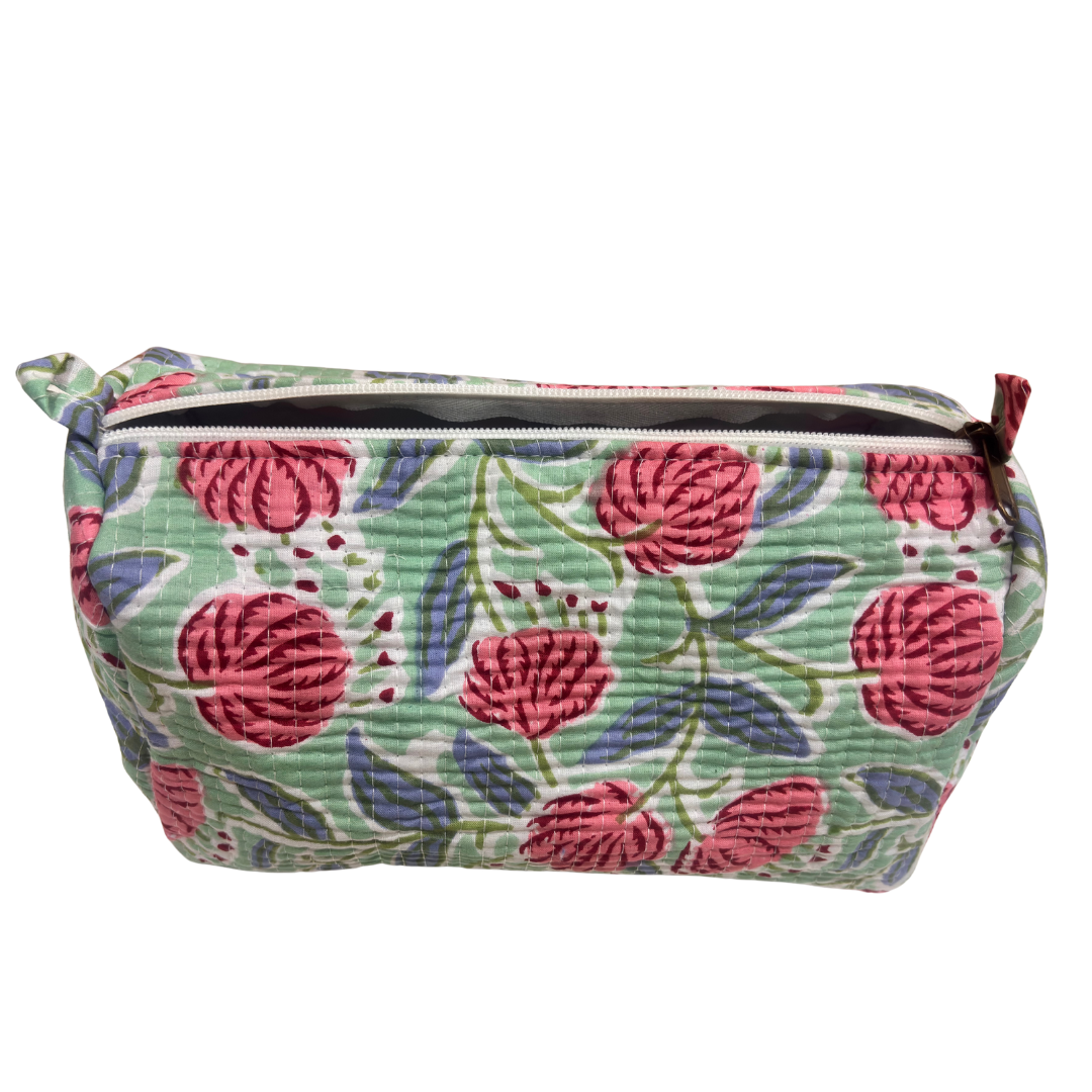 The Alfred Edition Multipurpose Travel Organizers:- Premium Handcrafted Waterproof Quilted Cotton Beauty/Travel Organizer Bag for Men & Women