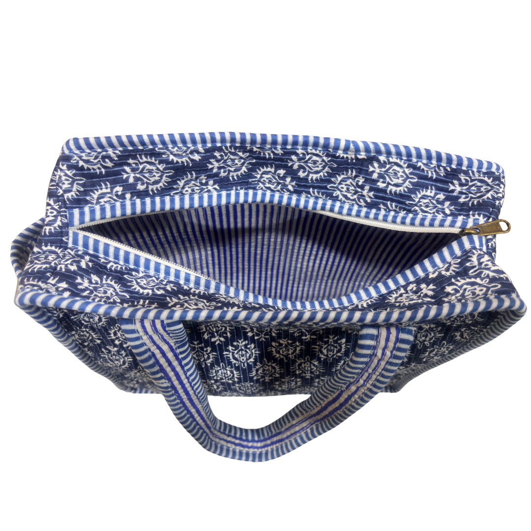 RajPadmini Handcrafted Quilted Cotton Ghar Se Mandir Edition - Tiffin & Pooja Carrier Collection