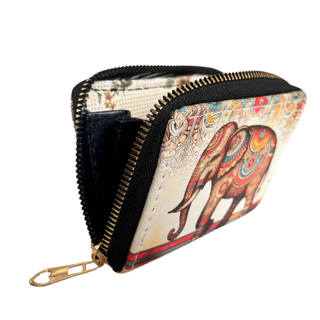 Alluring Ethnic Backpack and Coin Wallet Combo