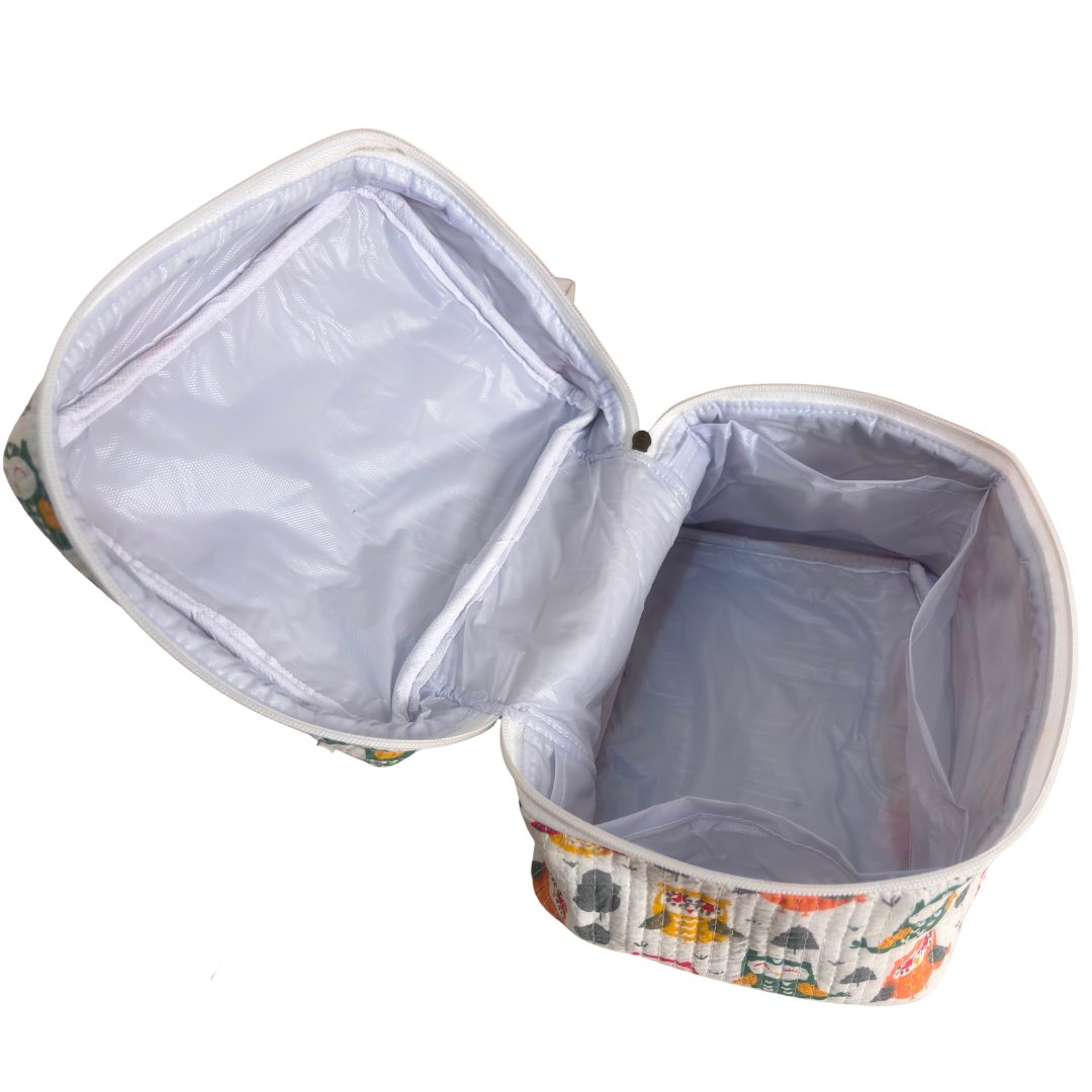 The House of RajPadmini Quilted Cotton Cosmetic Case