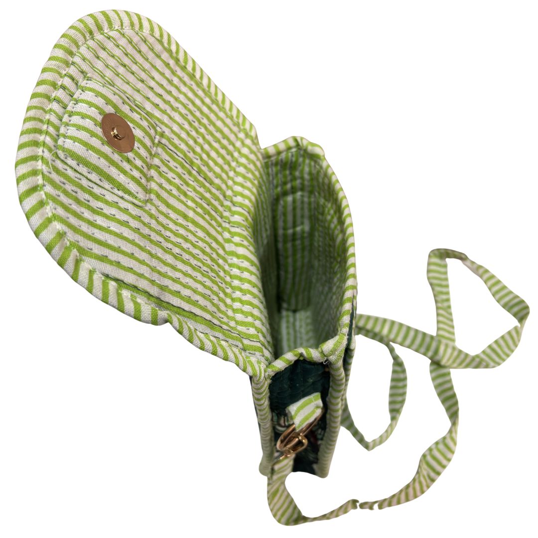 Quilted Cotton Mobile Sling Bag | The House of RajPadmini