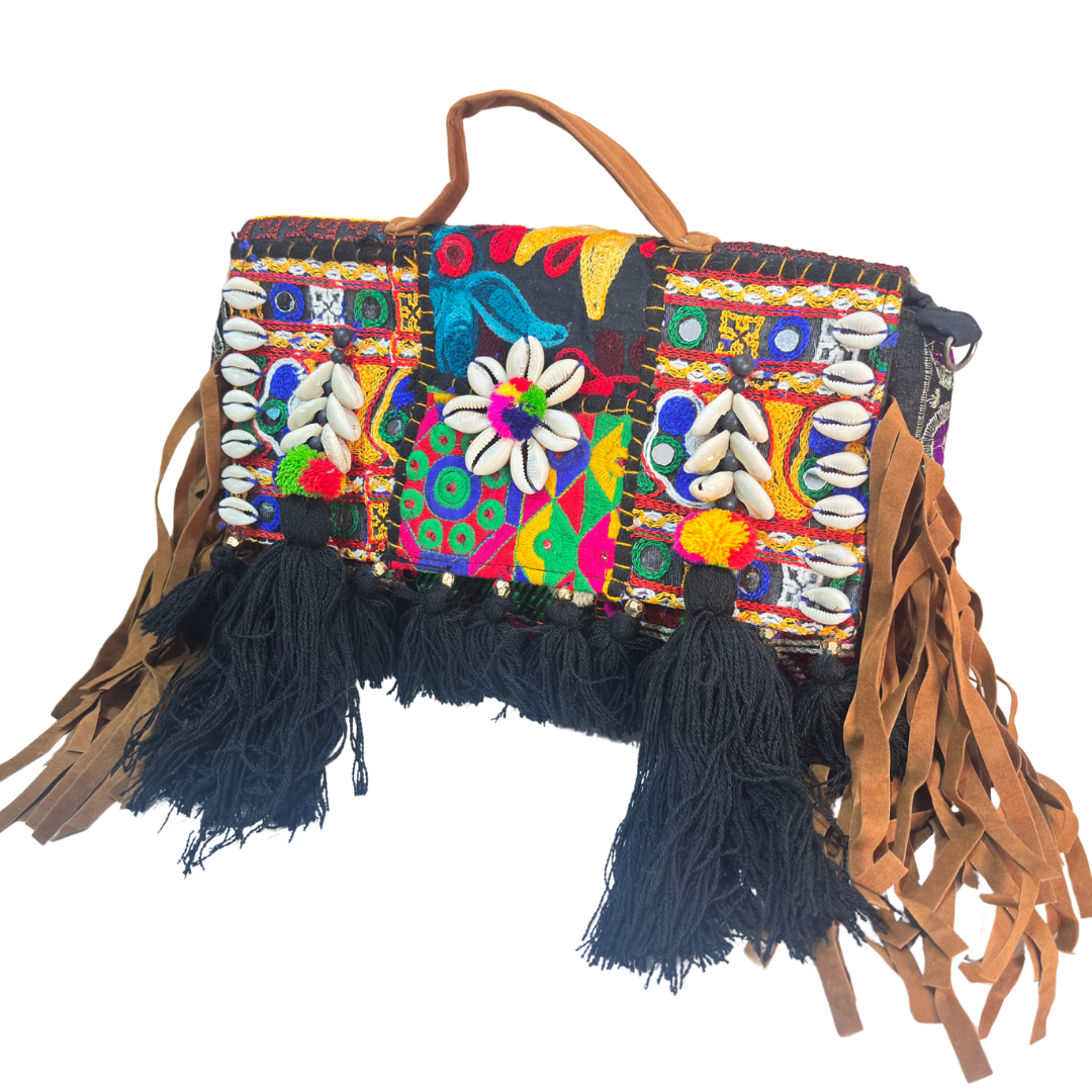 The House of RajPadmini Handmade Banjara Crossbody Bag