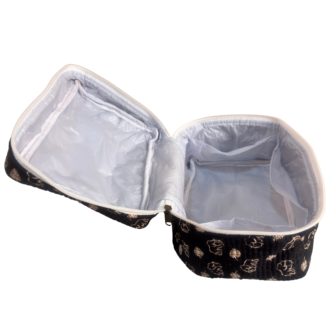 The House of RajPadmini Quilted Cotton Cosmetic Case