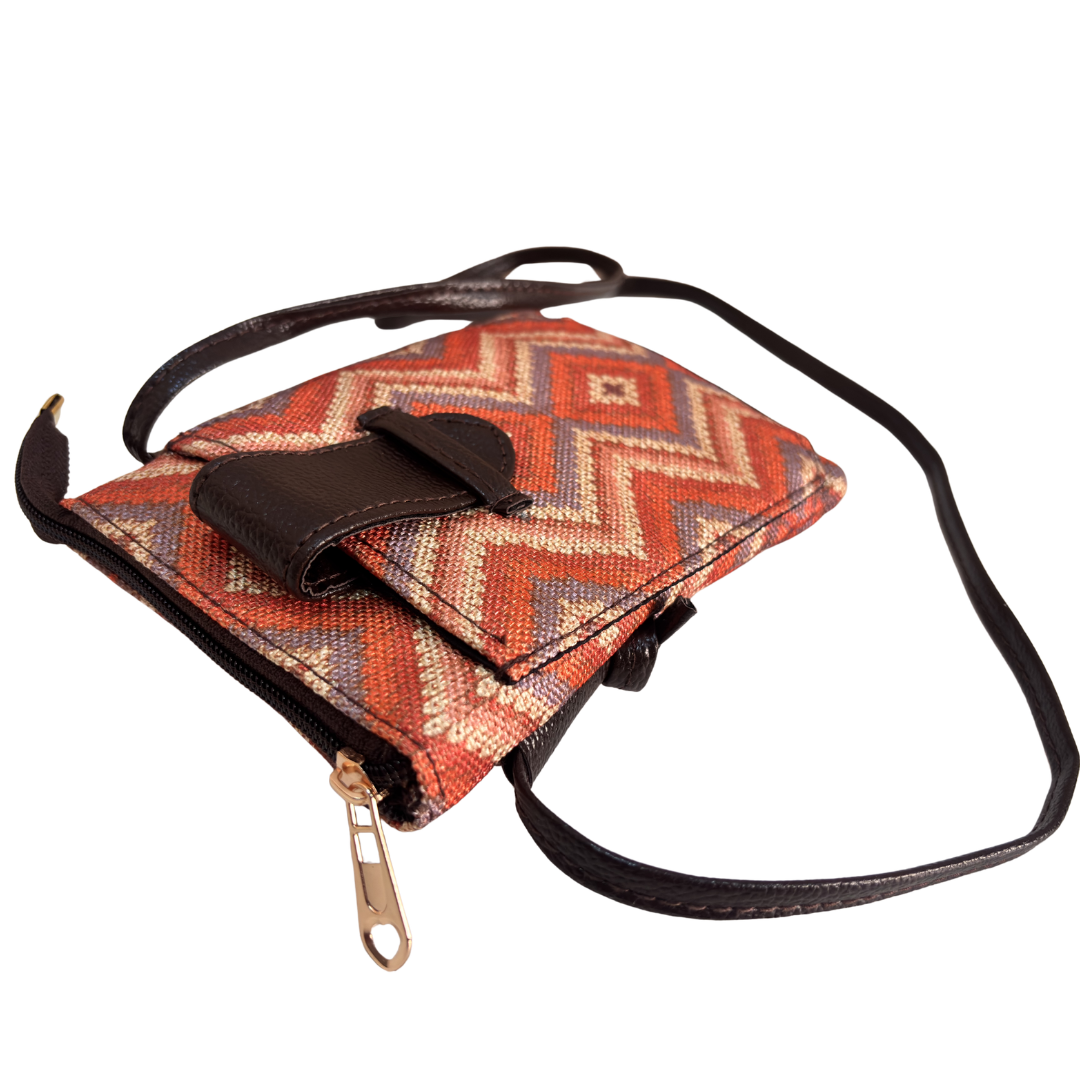 Mobile Sling Bag for Women | Printed Crossbody Phone Bag for Travel & Daily Use | The House of RajPadmini
