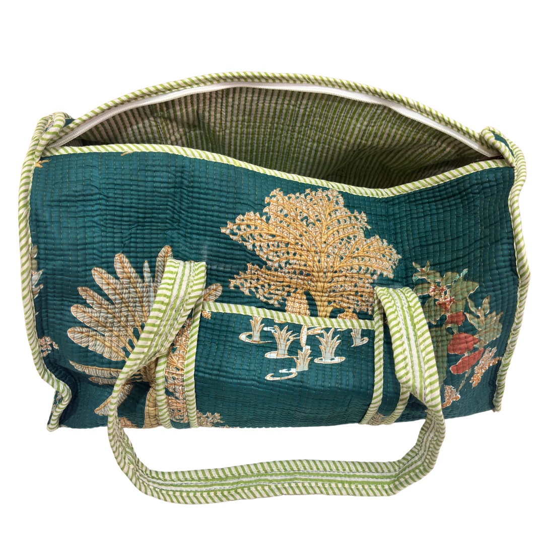 The Pushkar Balloon Quilted Heritage Duffle - Travel Ready Collection