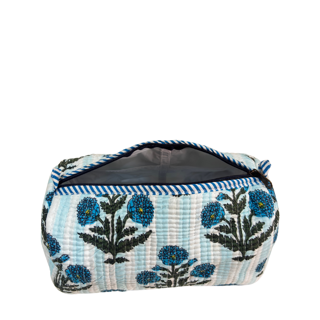 4-in-1 Festive Gifting COMBO : Premium Quilted Tote Bag + 3 Waterproof Pouches = Your Complete Organization Solution!