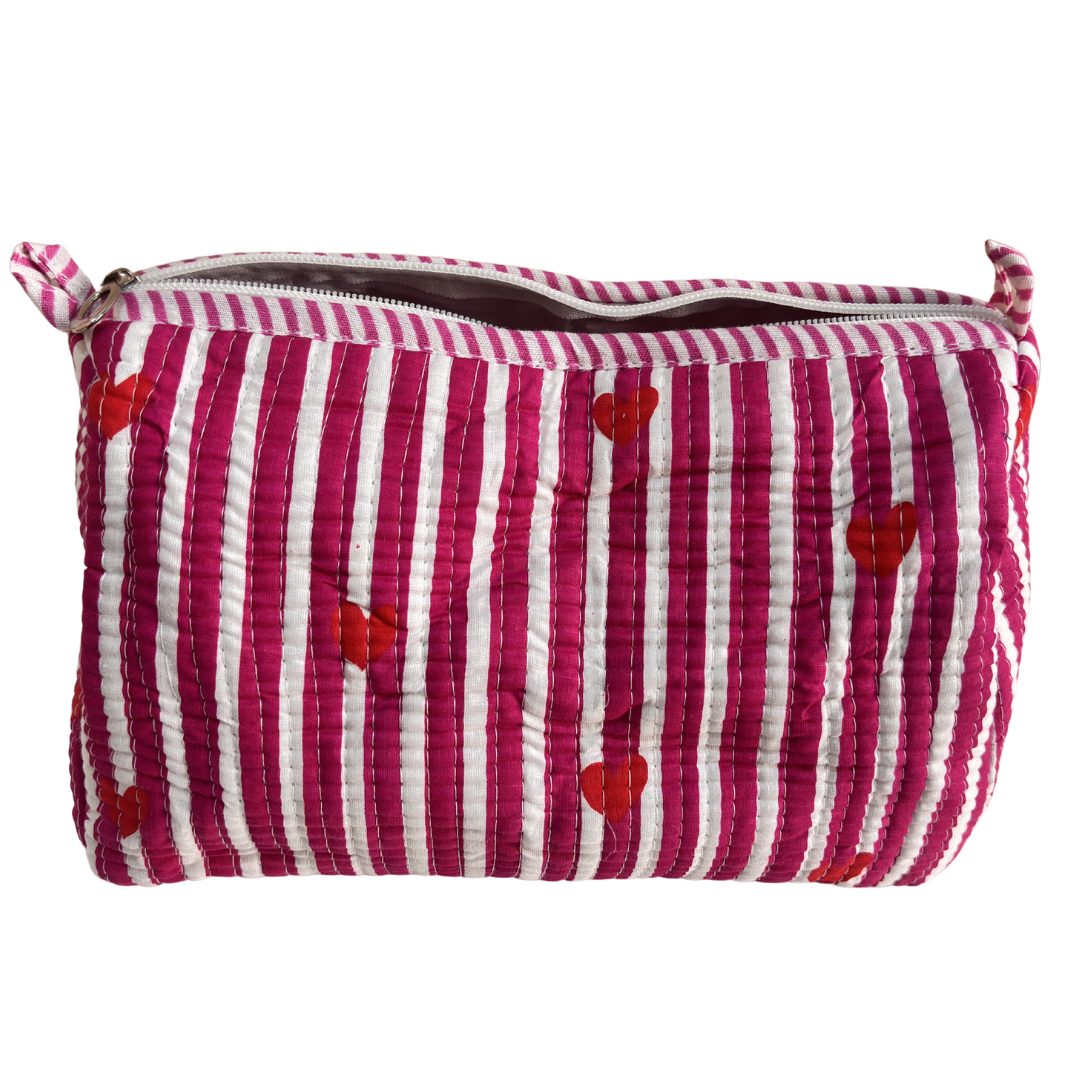 The Alfred Edition Multipurpose Travel Organizers:- Premium Handcrafted Waterproof Quilted Cotton Beauty/Travel Organizer Bag for Men & Women