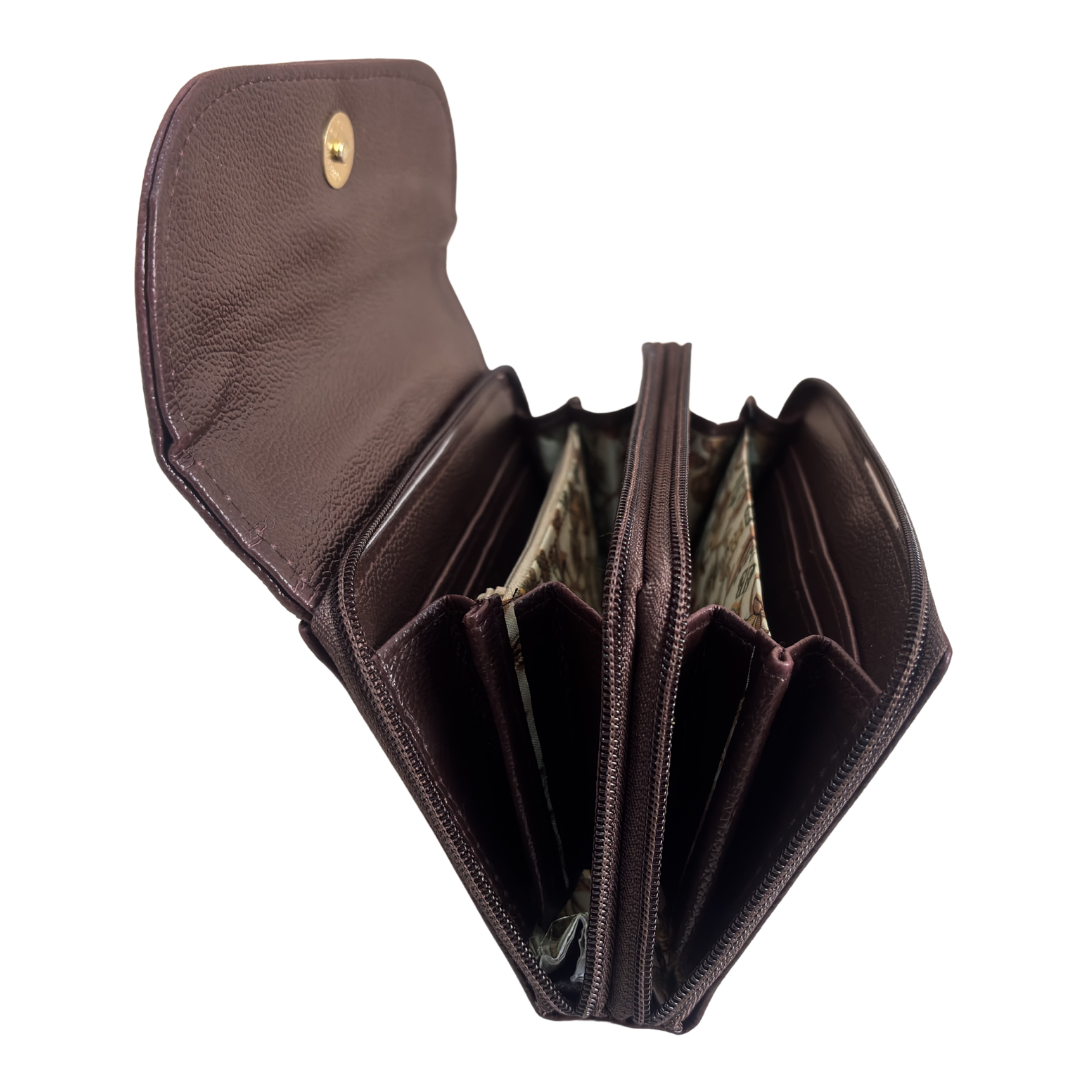 The Hamsafar Edition:- Women's Ethnic Jute Fabric Wallet with Double Partition