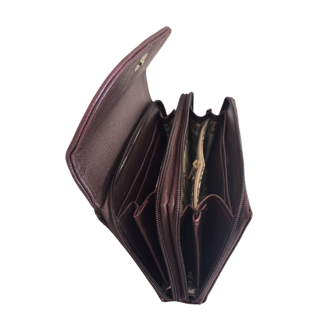 The Hamsafar Edition:- Women's Ethnic Jute Fabric Wallet with Double Partition