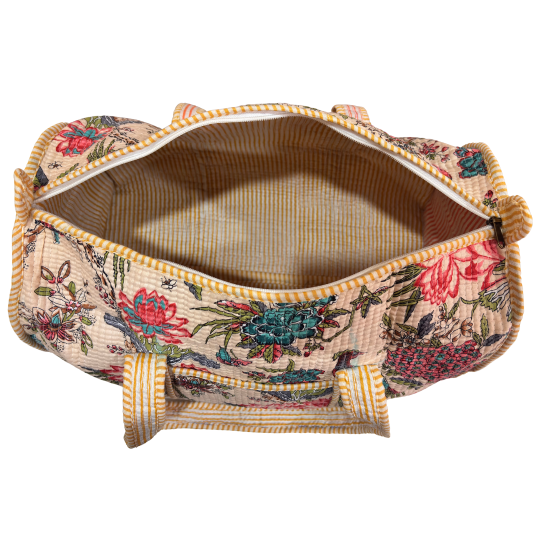 The Pushkar Balloon Quilted Heritage Duffle - Travel Ready Collection