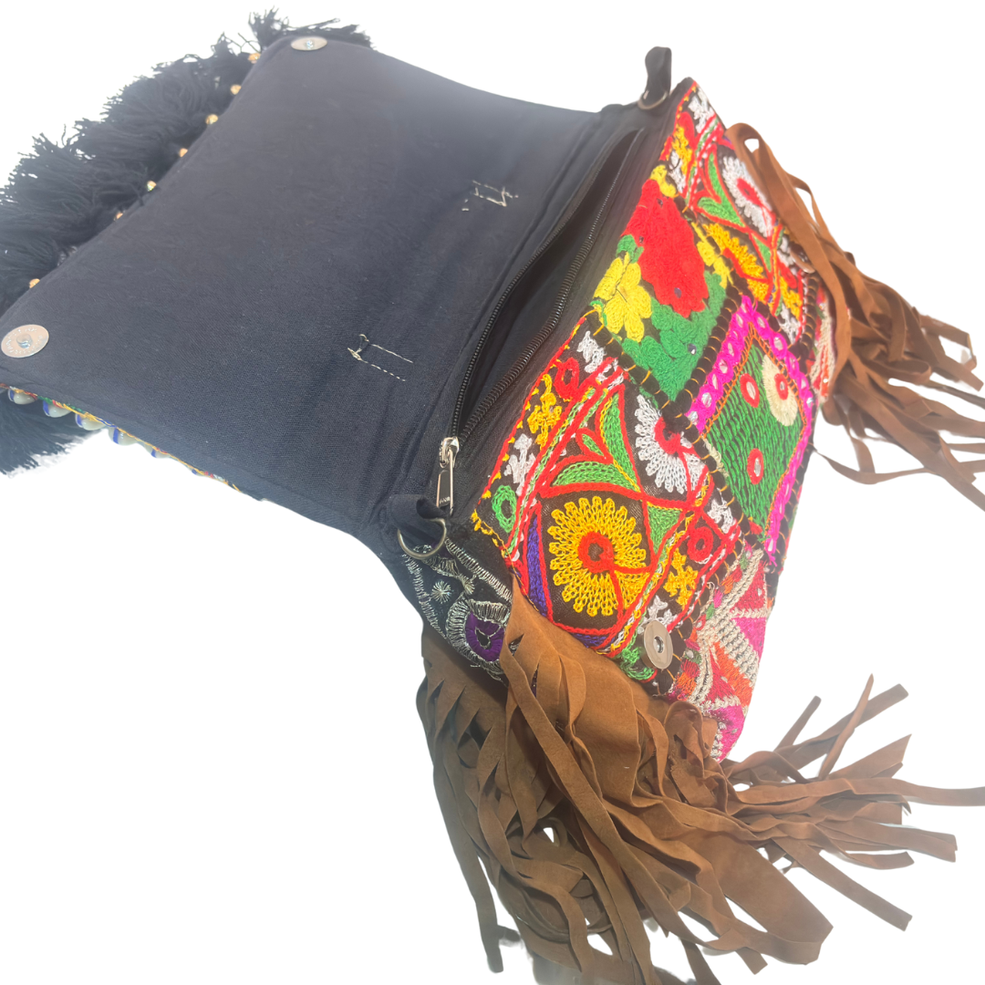 The House of RajPadmini Handmade Banjara Crossbody Bag