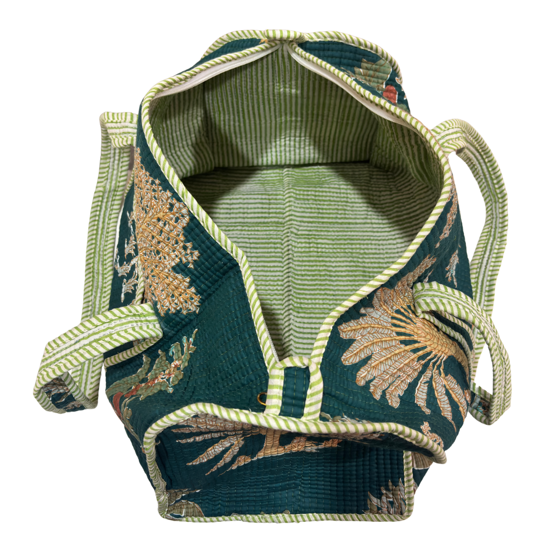 The Pushkar Balloon Quilted Heritage Duffle - Travel Ready Collection
