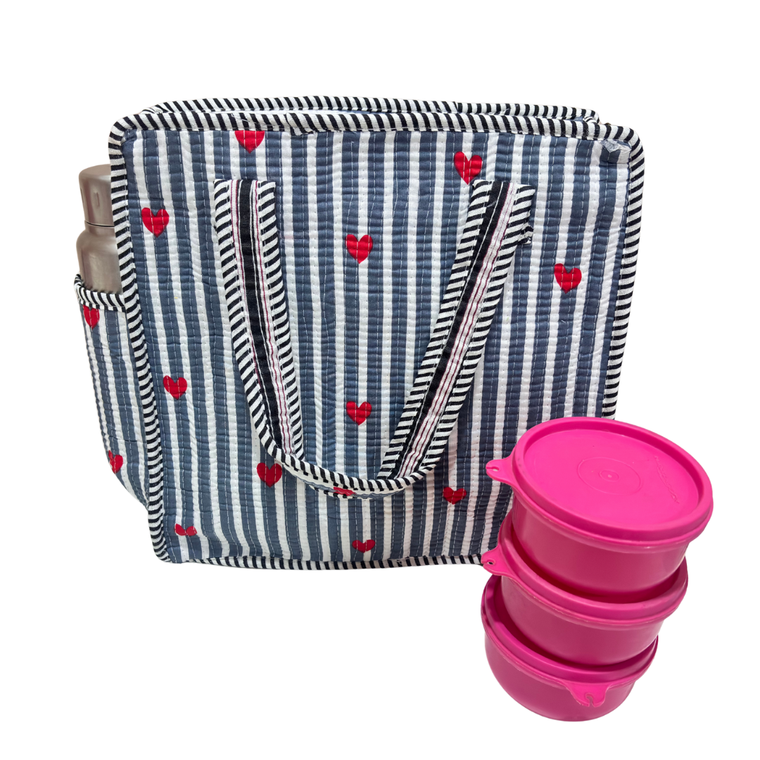 Handcrafted Quilted Cotton Mini Bag