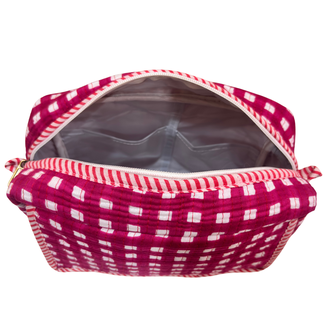 RajPadmini handcrafted makeup pouch — lifestyle view, ideal for travel and everyday use