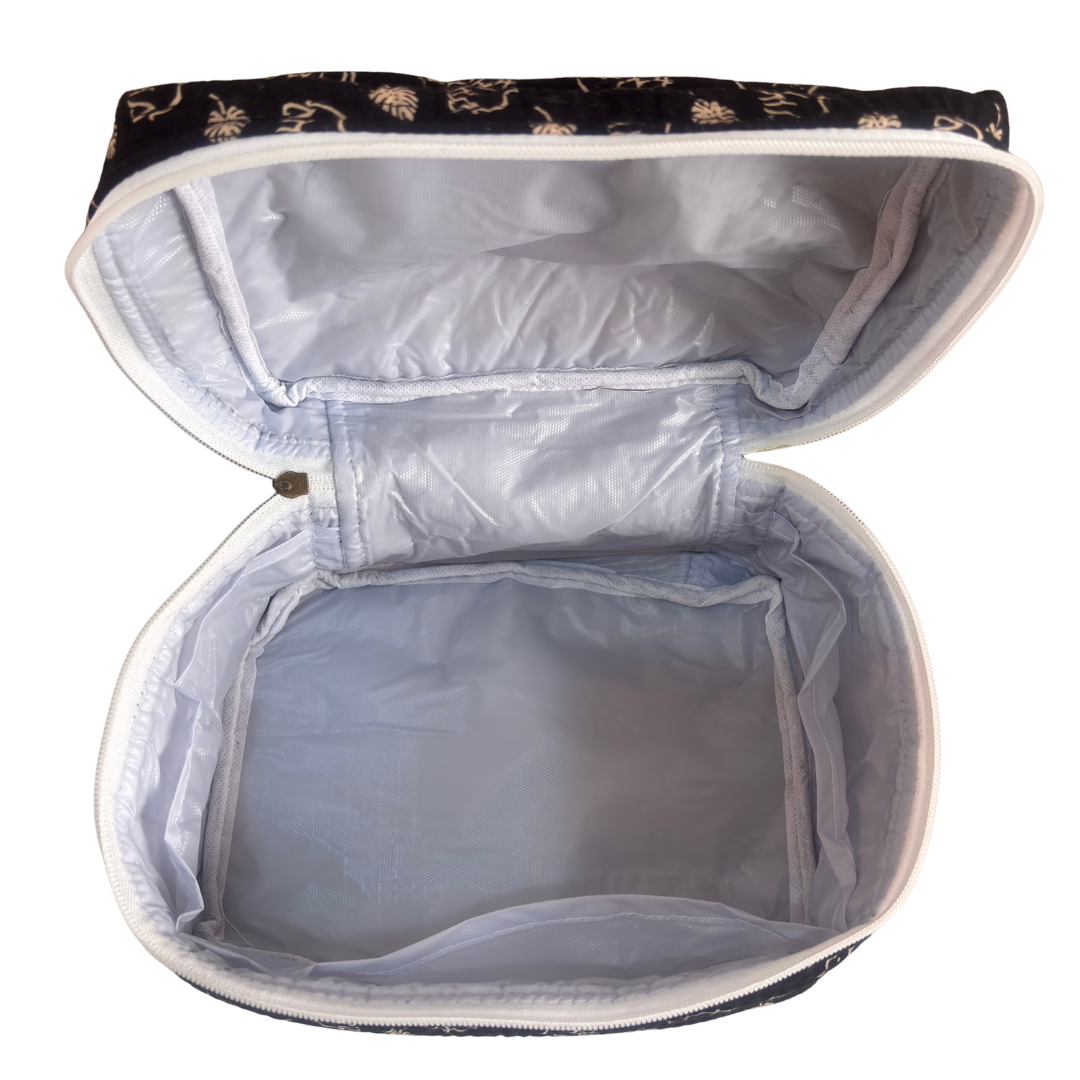 The House of RajPadmini Quilted Cotton Cosmetic Case